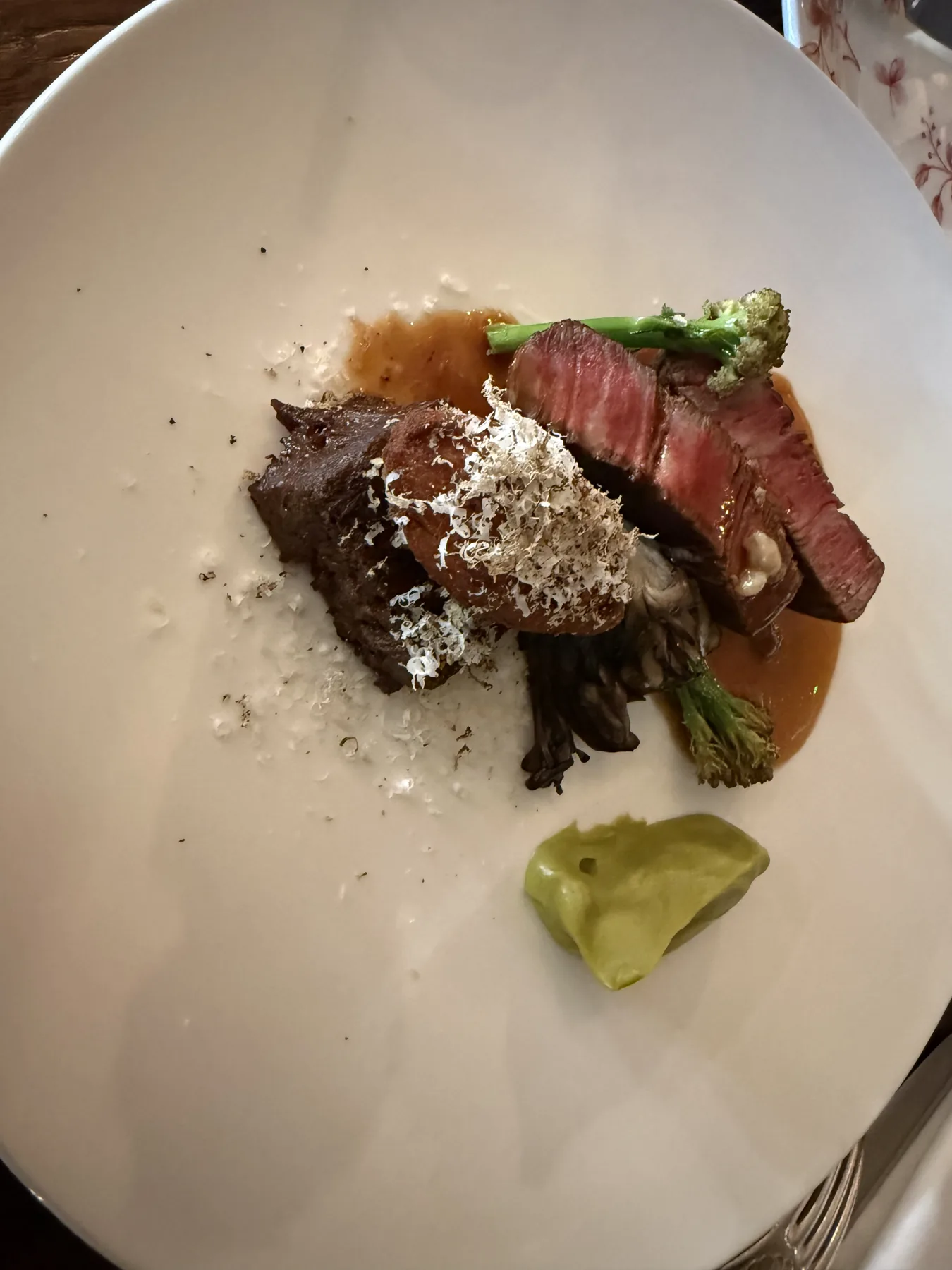 One of those plates that arrives looking like art.
